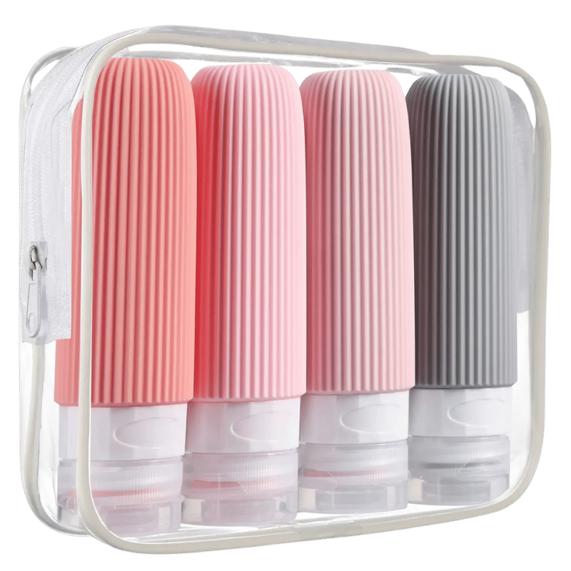 Travel Essential Bottles (4-Pack, 3oz Each)